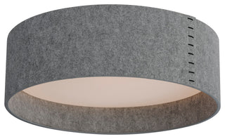 Maxim 10227 Prime 25"W LED Flush Mount Drum Ceiling Fixture - Grey