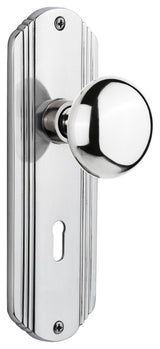 Nostalgic Warehouse Deco Plate with Keyhole New York Door Knob