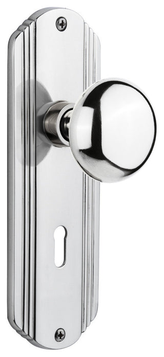 Nostalgic Warehouse Deco Plate with Keyhole New York Door Knob