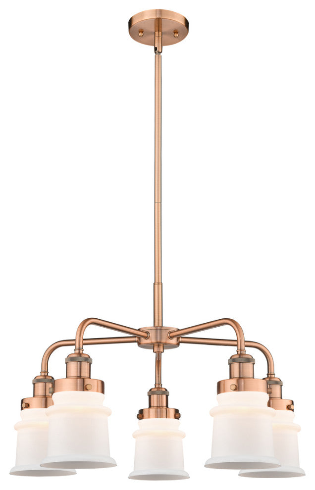 Innovations Canton 5 23.25" Chandelier Antique Copper
