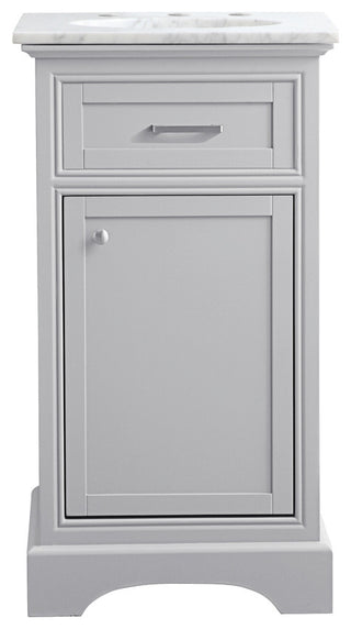 Amber Single Bathroom Vanity, Blue, Light Grey, 19"