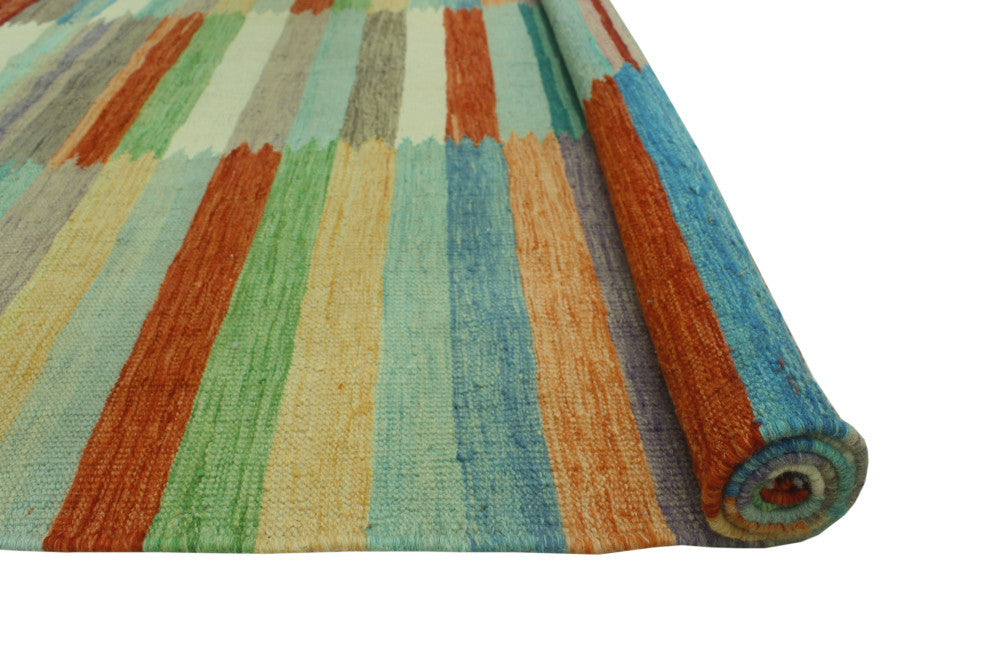 Winchester Kilim Usma Rust/Ivory Rug, 5'1x6'6