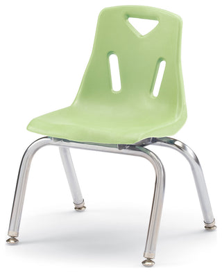 Berries Stacking Chair with Chrome-Plated Legs - 12" Ht - Key Lime