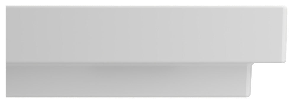 BOCCHI 1077-002-0126 Scala Arch 23.75 Wall-Mounted Fireclay Sink In Matte White