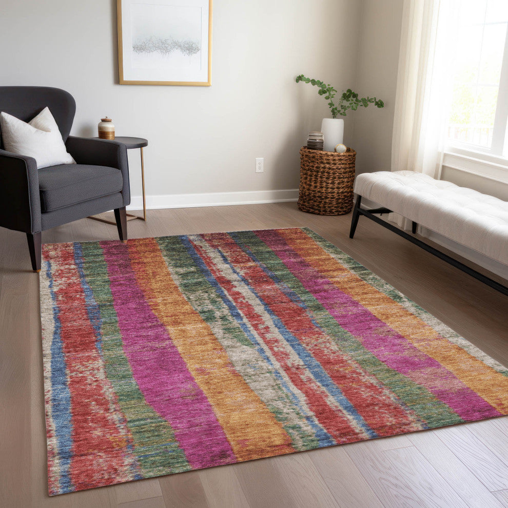 Machine Washable Indoor/Outdoor Chantille ACN1910 Putty 2'6" x 3'10" Rug