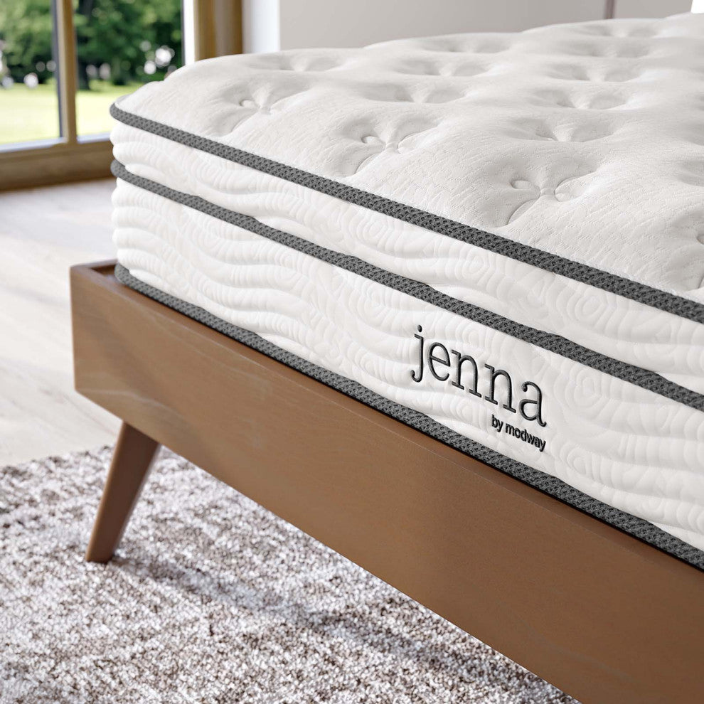 Jenna 8" Queen Innerspring Mattress MOD-6135-WHI