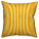 Yellow Stripes Outdoor Throw Pillow, 16"x16"