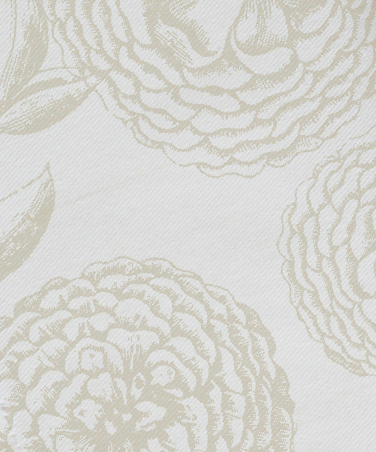 Antique Flowers, Floral Print Napkin, White, Set of 4