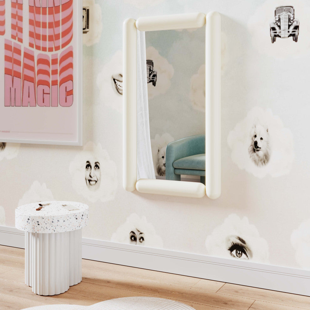 Cozzi Wall Mirror, Cream