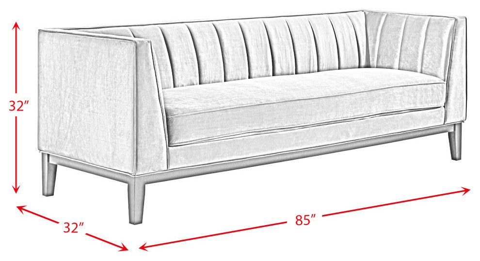 Calabasas Sofa, Rose