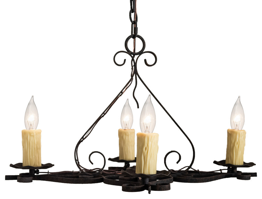28" Wide Elianna 4 Light Chandelier