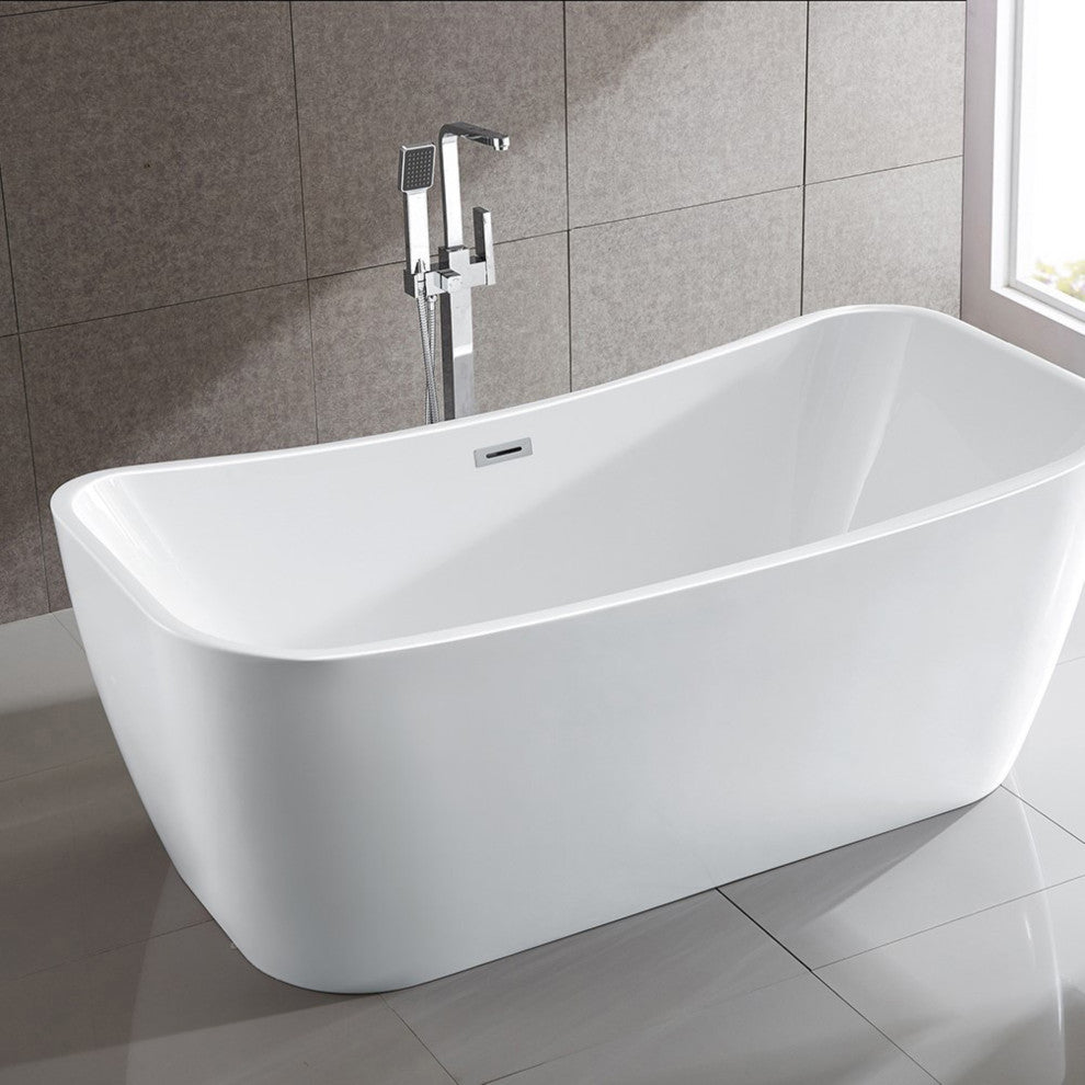 Arles 67" Freestanding Bathtub, White