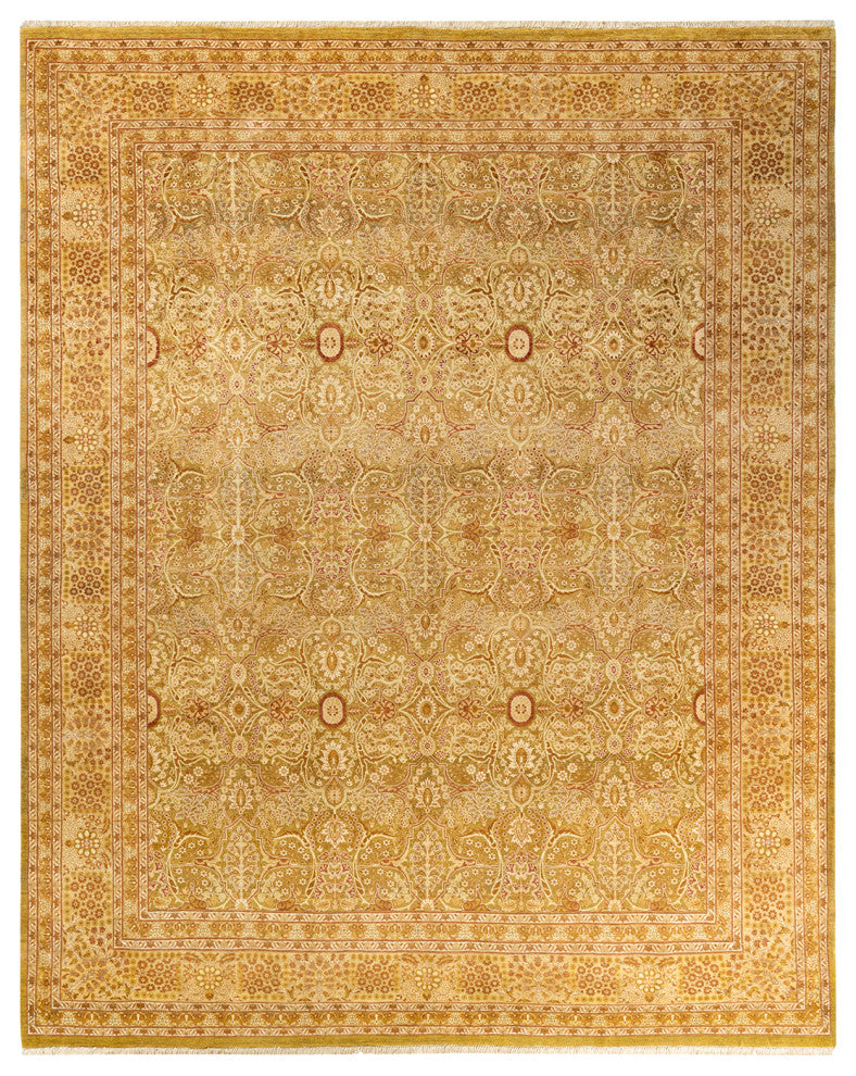 Mogul, One-of-a-Kind Hand-Knotted Area Rug, Green, 8' 3" x 10' 7"