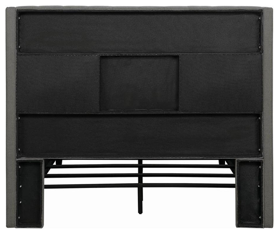 Coaster Bancroft Upholstered Fabric Eastern King Headboard in Gray