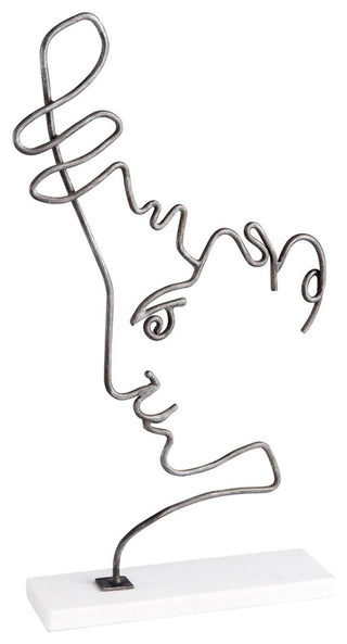 Cyan Design Viso Sculpture, Raw Iron