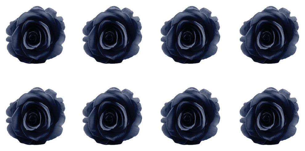 Regular Preserved Roses, Set of 8, Black