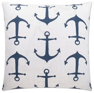 Anchors Pillow - Navy