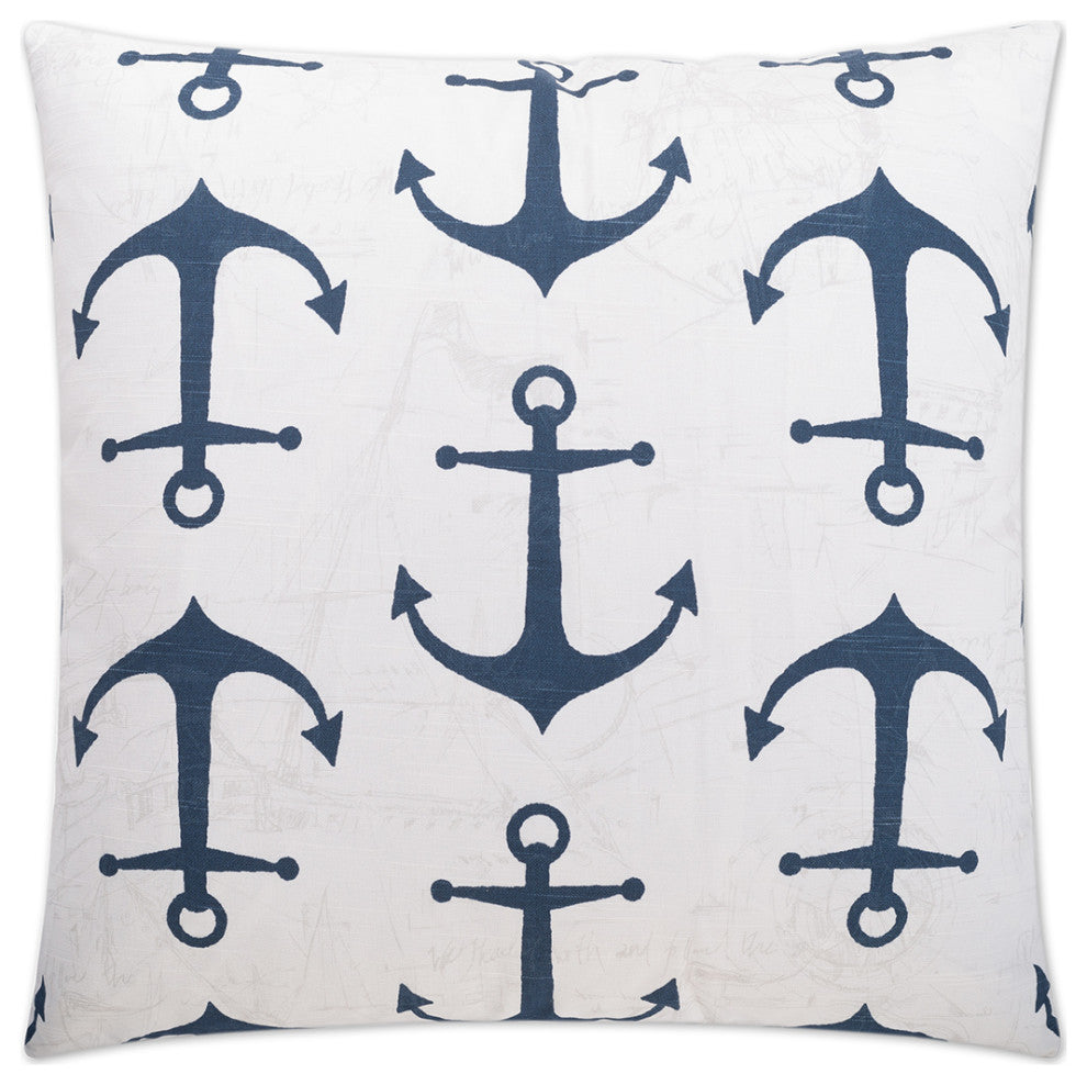 Anchors Pillow - Navy