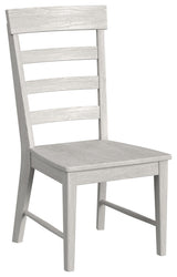 Bayside Ladder Back Side Chair, White, Set of 2