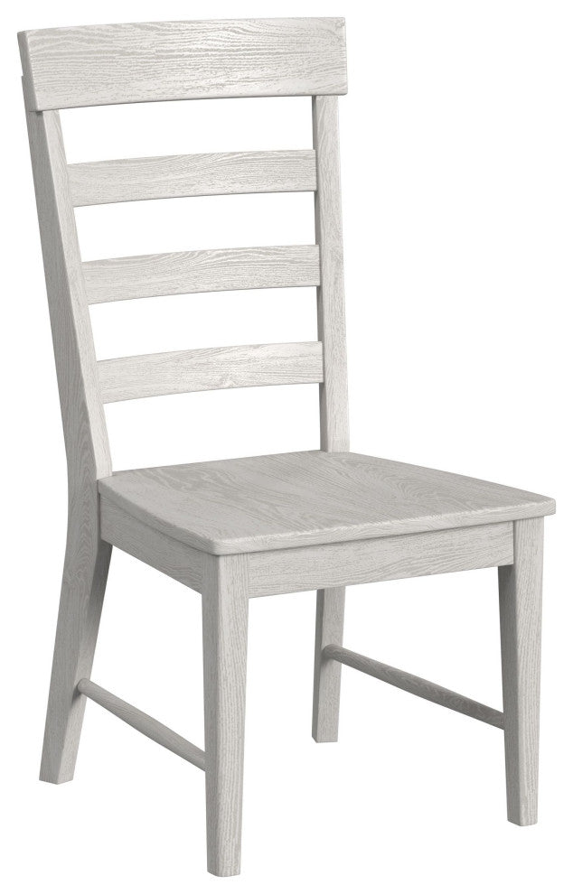 Bayside Ladder Back Side Chair, White, Set of 2