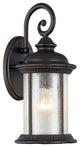 FEISS Transitional 1 Light Rubbed Bronze Outdoor Wall Sconce 15"