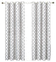 Meridian Room Darkening Grommet Panels, 2PC, White, 104"x63"
