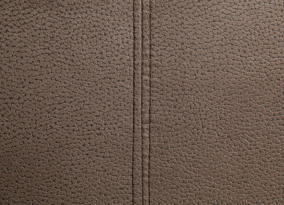 Upholstered Ottman With Storage, Brown Finish