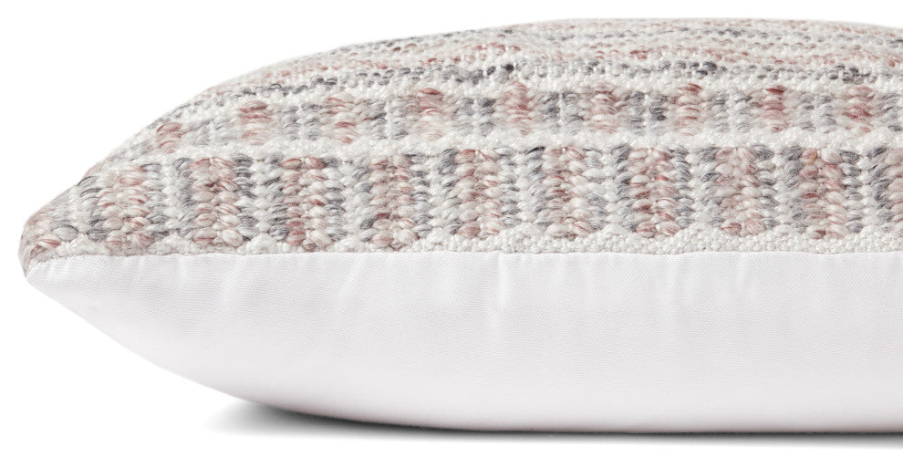 Loloi PLL0070 Grey / Natural 22" x 22" Cover Only Pillow