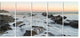 "Bay of Biscay Spain Seashore" Extra Large Wall Art Landscape, 5 Panels, 60"x28"