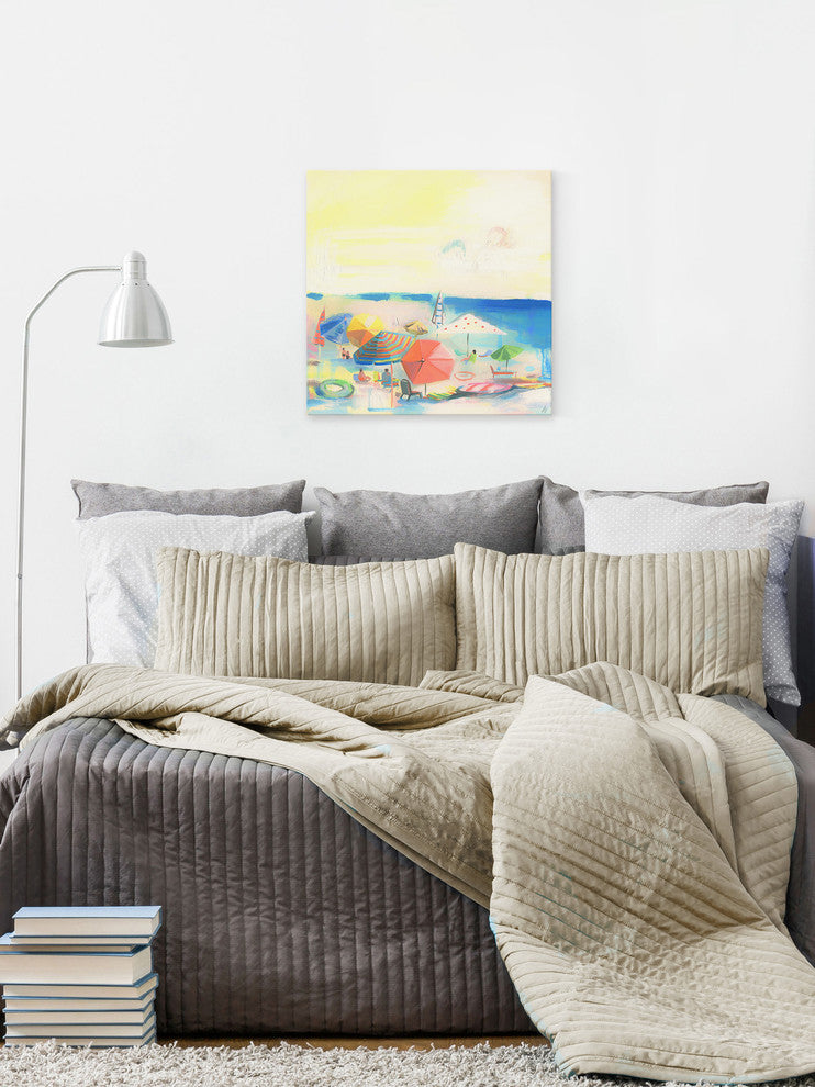 "Hot Glow" Painting Print on Wrapped Canvas, 40"x40"
