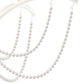 Priscilla 18x22" 5 Light Chandelier, Black Matte, In White Pearl