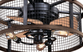 Humboldt 21-in LED Ceiling Fan Oil Rubbed Bronze and Burnished Teak