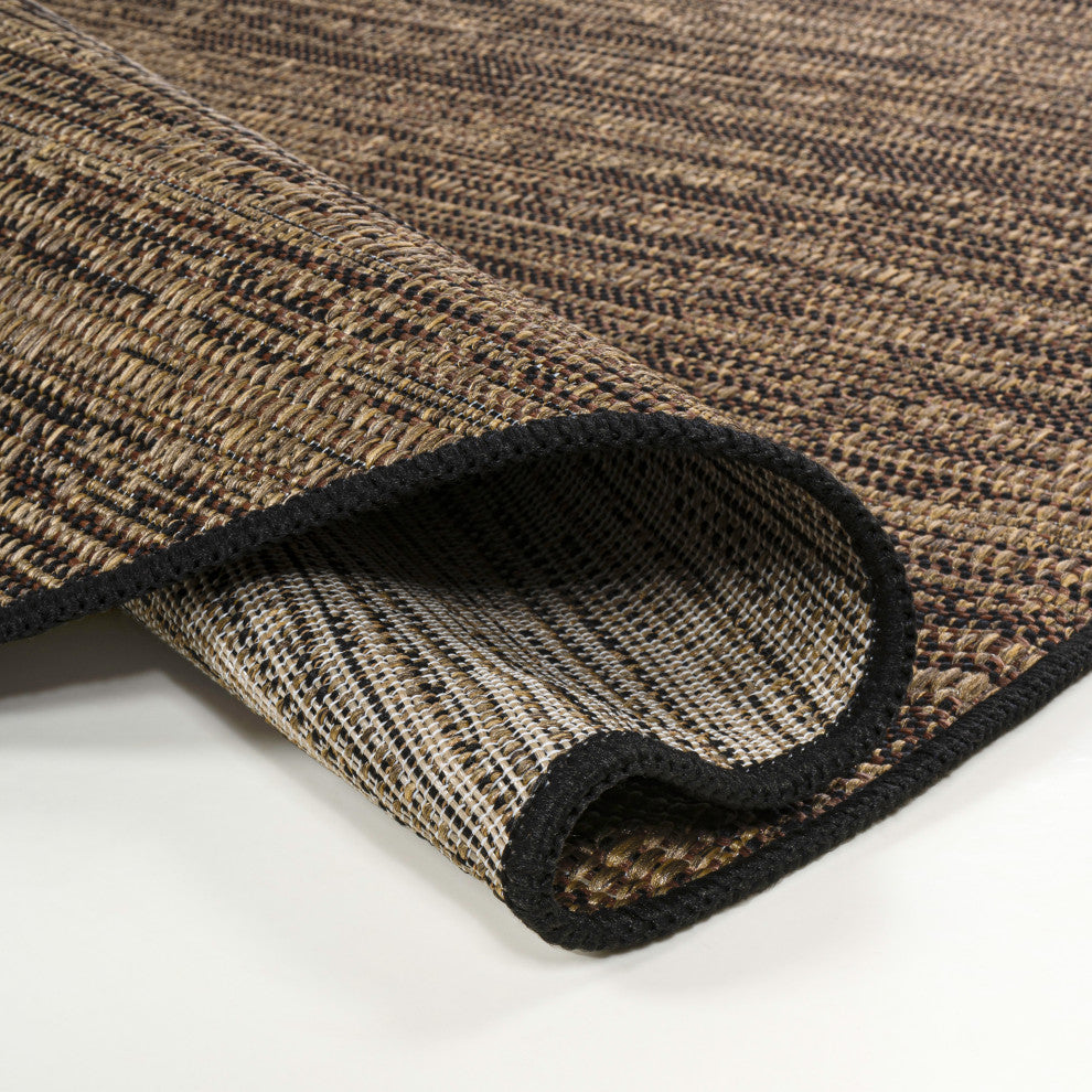 Callan Modern Rustic Abstract Indoor/Outdoor Shaped Area Rug