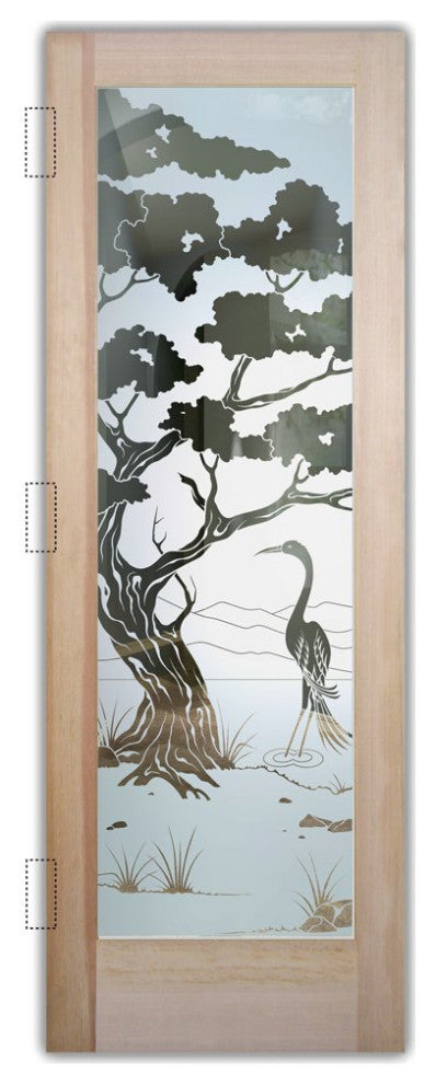 Interior Prehung Door or Interior Slab Door - Bonsai Egret - Douglas Fir...