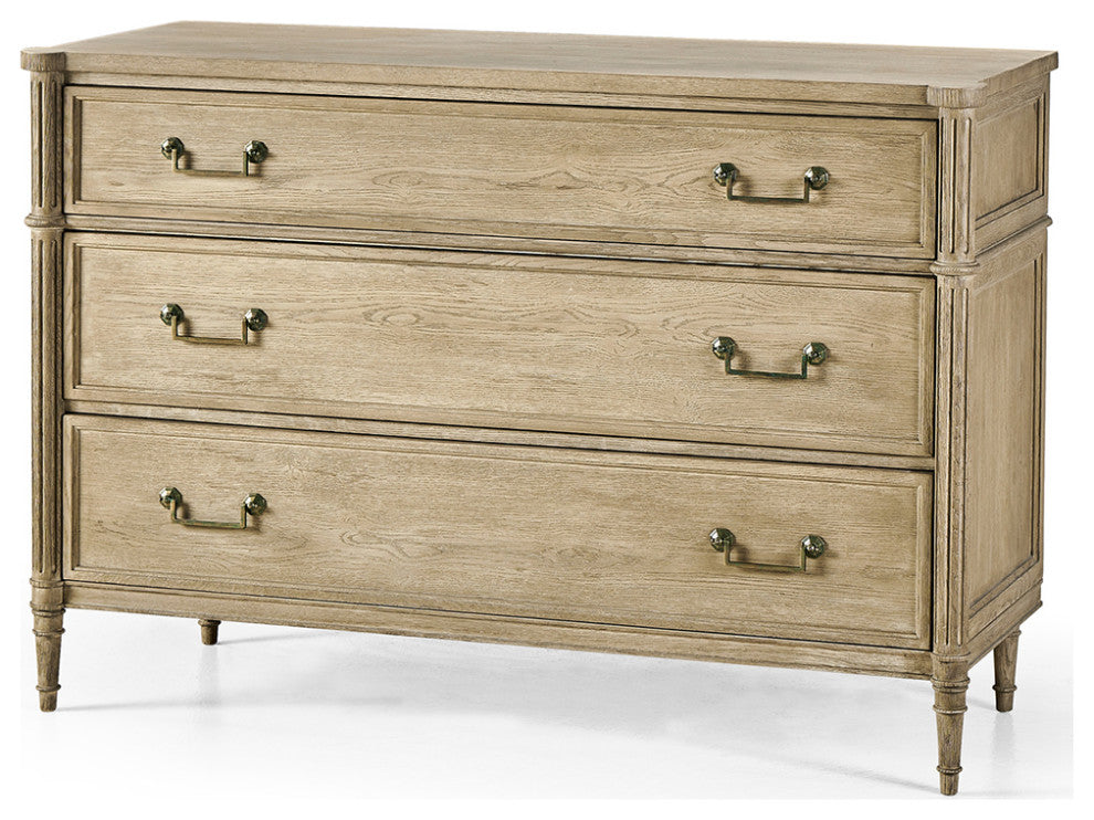 French Louis XVI Style Commode Natural 52"