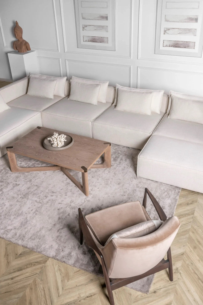 Sonder Living Charlton Modular Sofa | Fixed Cover / Madison Dove