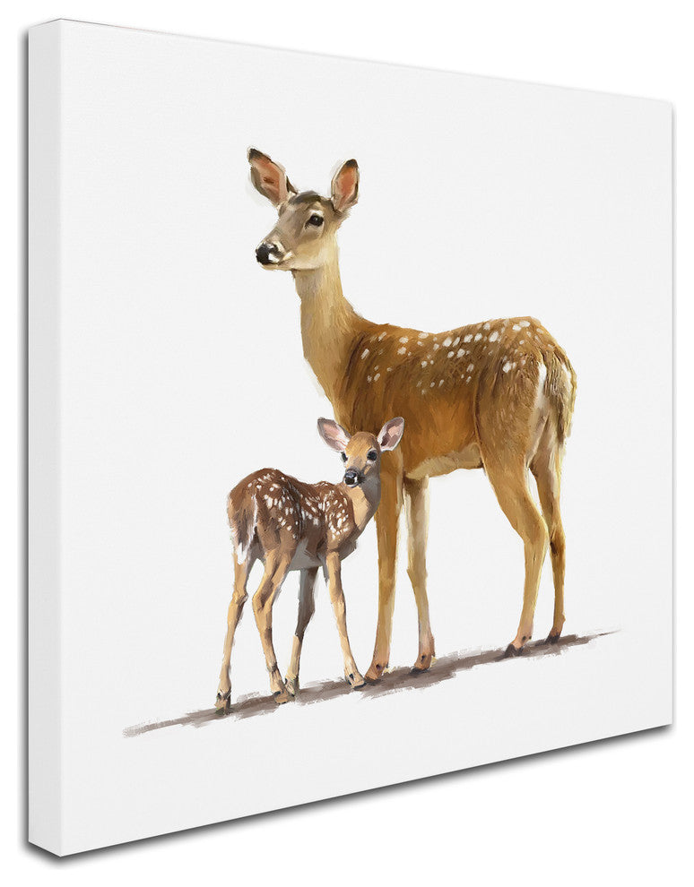 The Macneil Studio 'Deer' Canvas Art, 14"x14"