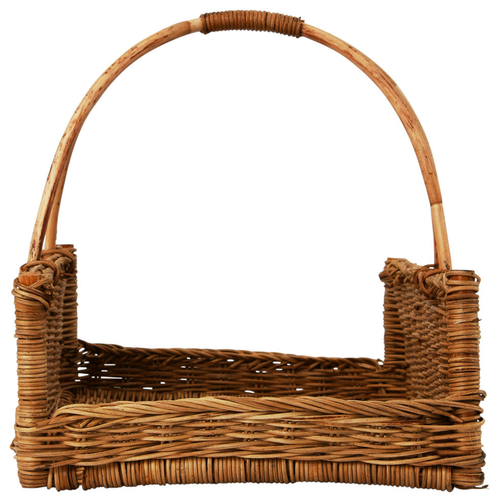 Decorative Rattan Hanging Basket, Natural