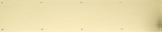 8" x 28" Kick Plate Screw Mount, Lifetime Polished Brass