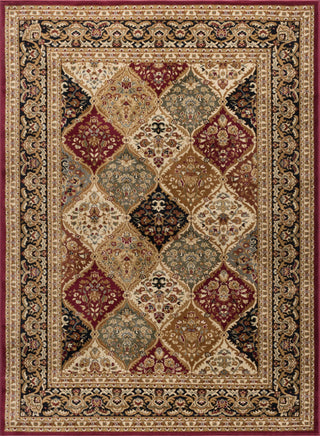 Princeton Traditional Oriental Red Rectangle Area Rug, 5' x 7'