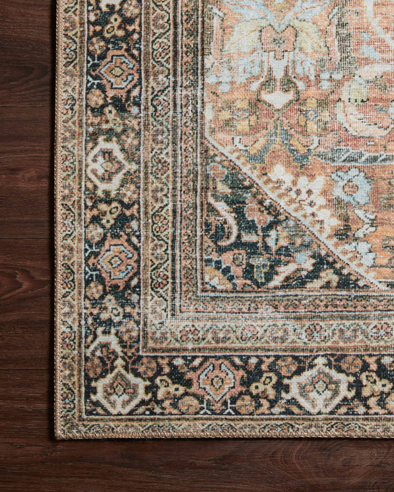 Durable Printed Wynter Area Rug by Loloi, Auburn/Multi, 2'-3" X 3'-9"