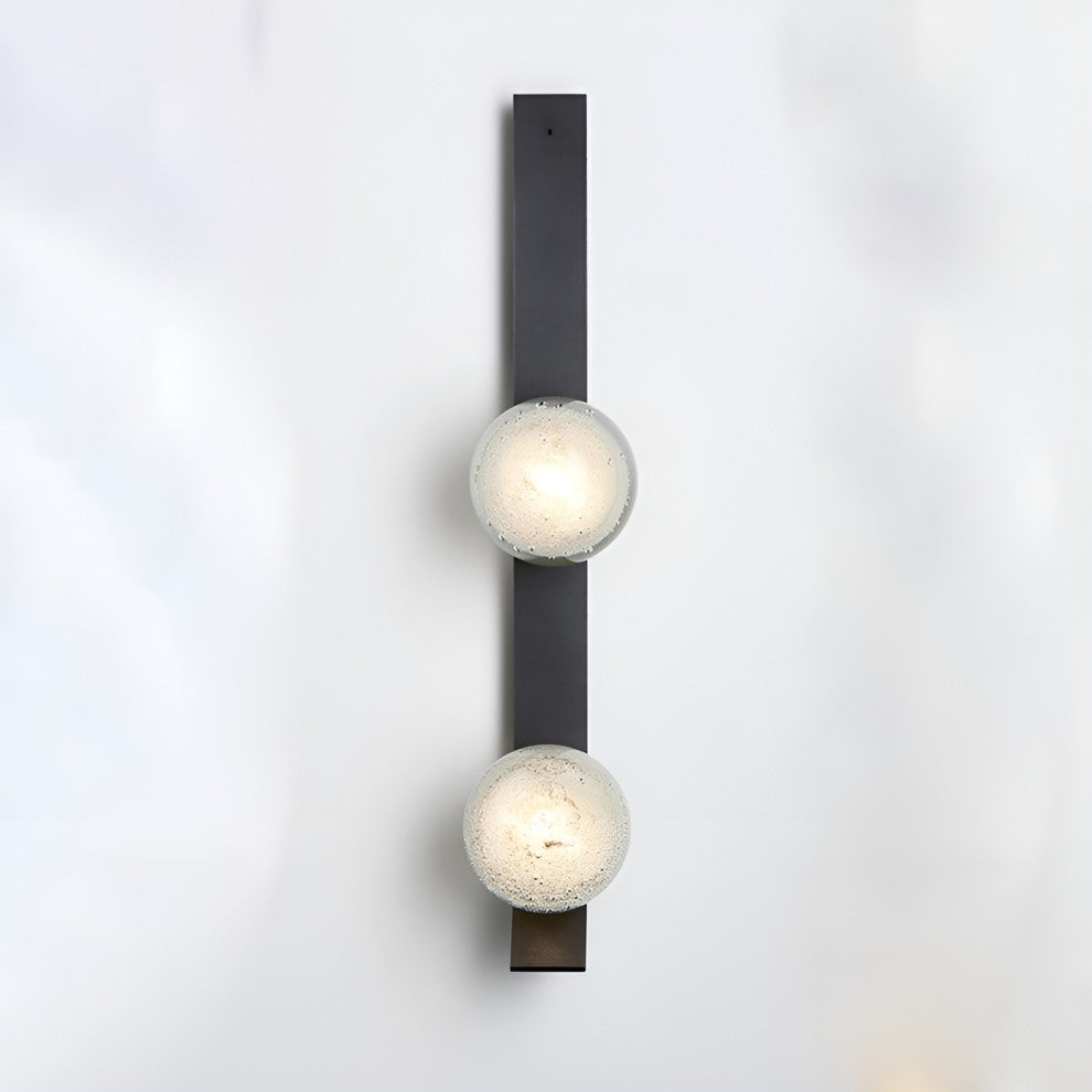 Creative Wall Lamp in the Bubble Ball Shape, Living Room, Bedroom, Black, 2 Heads