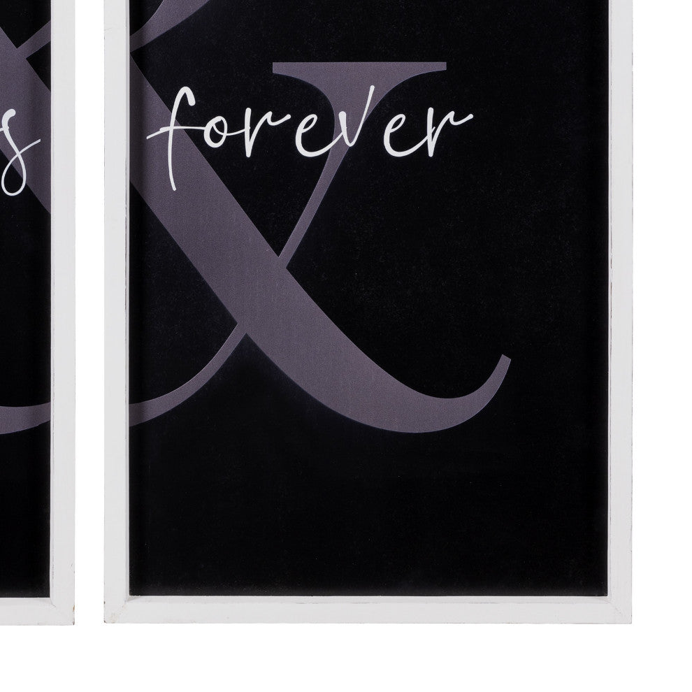 Two Piece Always and Forever Wall Art
