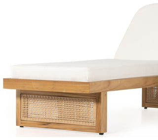 Merit Outdoor Chaise Lounge-Natural Teak