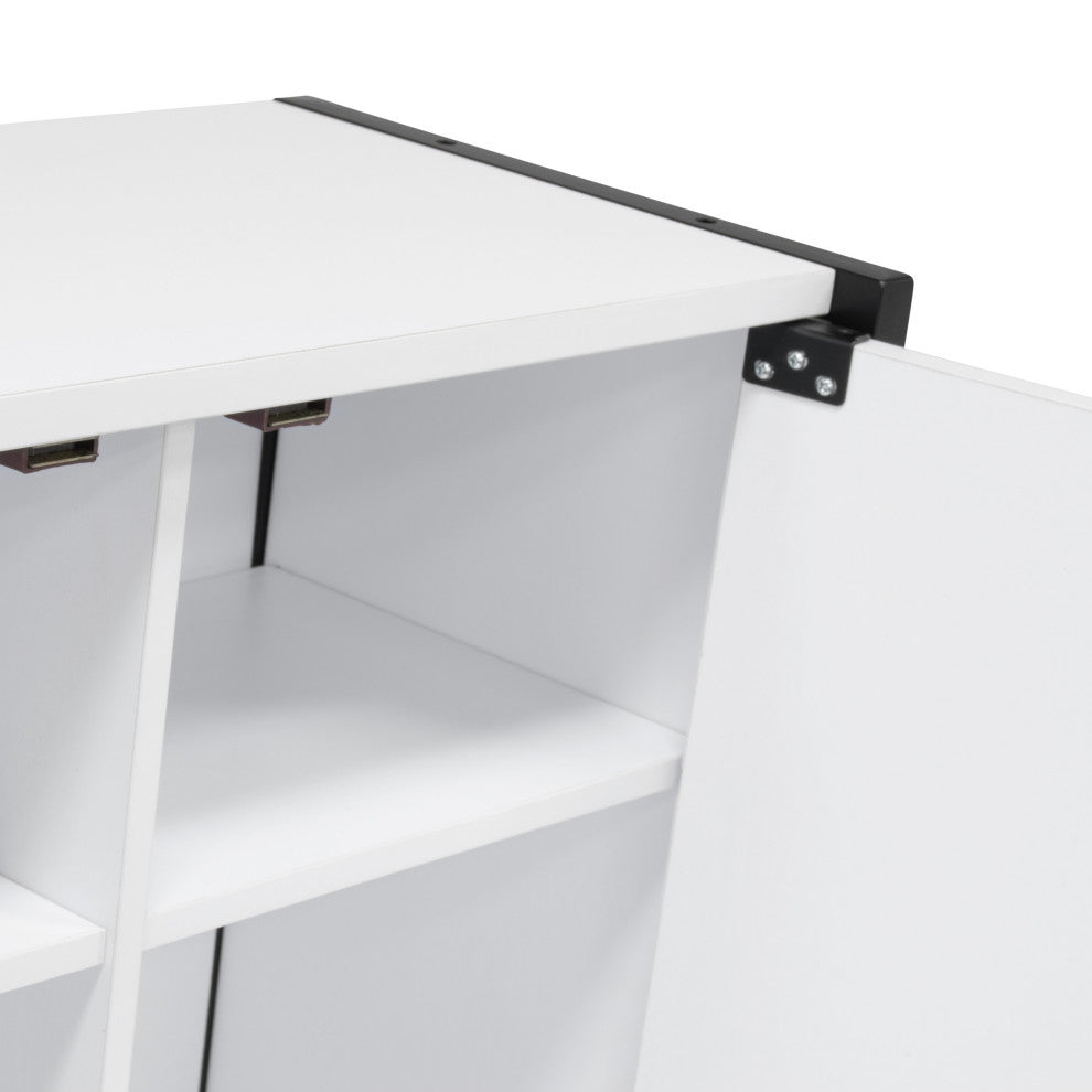 Sew Ready Craft, Office, Multi-use Armoire in Charcoal, White