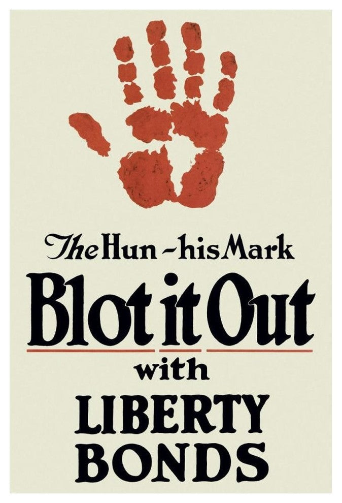 "WWI: Blot It Out" Digital Paper Print, 34"x50"