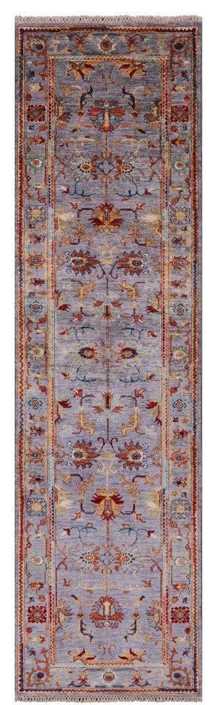 Runner Handmade Persian Tabriz Wool Rug 2' 8" X 9' 8" Q8395