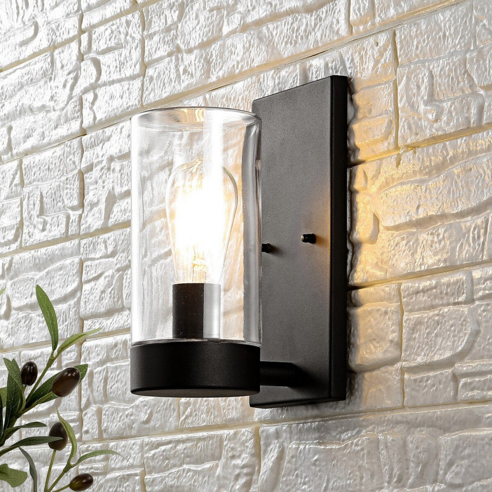 Safavieh Lianne Outdoor Wall Sconce Set of 2 Black