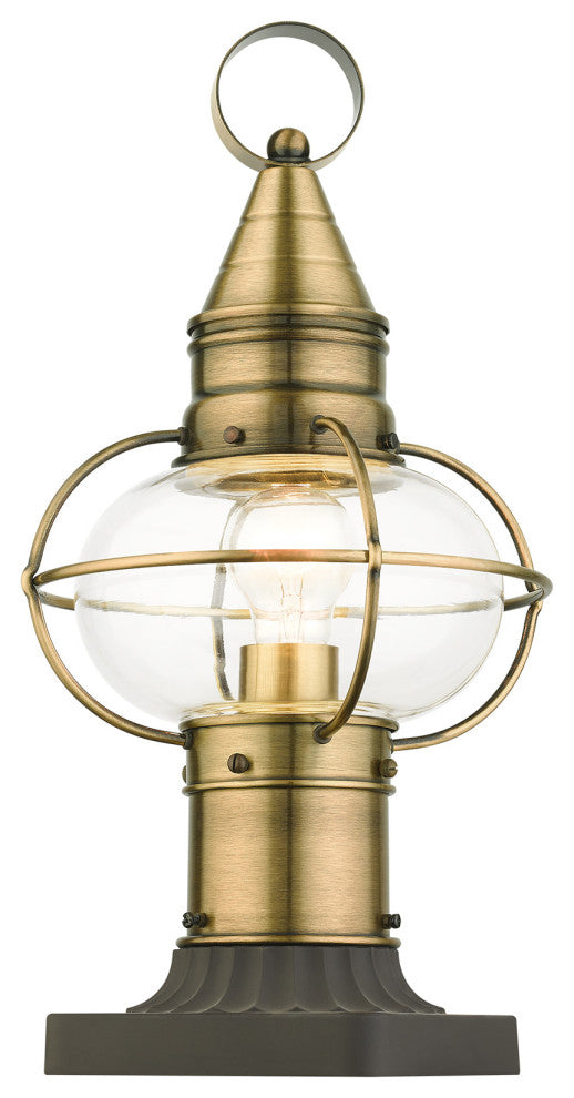 Antique Brass Nautical, Farmhouse, Bohemian, Colonial, Outdoor Post Top Lantern