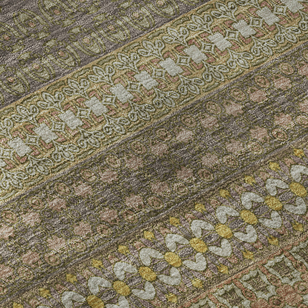 Premium Machine Washable Mayfield AMF527 Khaki 5' x 7'6" Rug